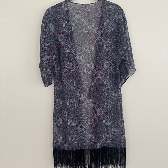 Lularoe Monroe Kimono/Coverup - Picture 6 of 7